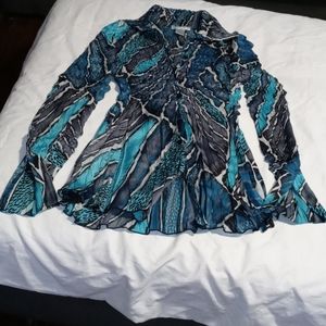 Alberto makali women's button down blouse